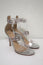Gianvito Rossi Gabby Plexi Sandals Clear PVC & Silver Leather Size 36.5