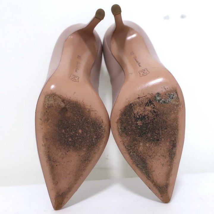 Gianvito Rossi Gianvito 105 Pumps Dusty Pink Leather Size 36.5 Pointed Toe Heels - Celebrity Owned