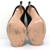 Gianvito Rossi Lace-Up Open Toe Ankle Boots Marie Black Velvet Size 40.5 - Celebrity Owned