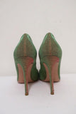 Gianvito Rossi Pumps Multicolor Glitter-Effect Twill Size 36.5 Pointed Toe Heel - Celebrity Owned
