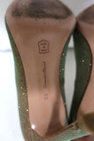 Gianvito Rossi Pumps Multicolor Glitter-Effect Twill Size 36.5 Pointed Toe Heel - Celebrity Owned