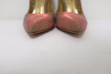 Gianvito Rossi Pumps Multicolor Glitter-Effect Twill Size 36.5 Pointed Toe Heel - Celebrity Owned