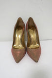 Gianvito Rossi Pumps Multicolor Glitter-Effect Twill Size 36.5 Pointed Toe Heel - Celebrity Owned