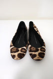 Giuseppe Zanotti Ballet Flats Leopard Print Pony Hair Size 38.5 - Celebrity Owned