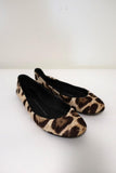 Giuseppe Zanotti Ballet Flats Leopard Print Pony Hair Size 38.5 - Celebrity Owned