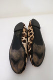 Giuseppe Zanotti Ballet Flats Leopard Print Pony Hair Size 38.5 - Celebrity Owned