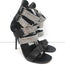 Giuseppe Zanotti Crystal-Embellished Crisscross Sandals Black Leather Size 38