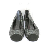 Giuseppe Zanotti Glitter Cap Toe Ballet Flats Silver Size 37 - Celebrity Owned