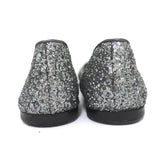 Giuseppe Zanotti Glitter Cap Toe Ballet Flats Silver Size 37 - Celebrity Owned