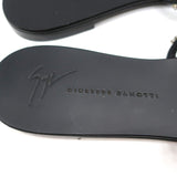 Giuseppe Zanotti Michela Crystal-Embellished Slide Sandals Black Size 38.5 - Celebrity Owned