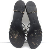 Giuseppe Zanotti Michela Crystal-Embellished Slide Sandals Black Size 38.5 - Celebrity Owned