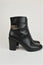Givenchy Ankle Boots Bar-Embellished Black Leather Size 39