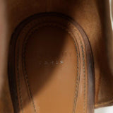 Givenchy Ankle Strap Sandals Brown Suede Size 37.5 Open Toe Heels - Celebrity Owned