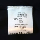 Givenchy Blouse Black Ruffled Tulle-Trim Chiffon Size 38 Short Sleeve Top NEW - Celebrity Owned