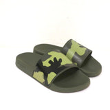 Givenchy Camo Pool Slides Green Rubber Size 39 Flat Sandals - Celebrity Owned