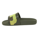 Givenchy Camo Pool Slides Green Rubber Size 39 Flat Sandals - Celebrity Owned