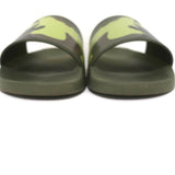 Givenchy Camo Pool Slides Green Rubber Size 39 Flat Sandals - Celebrity Owned