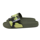 Givenchy Camo Pool Slides Green Rubber Size 39 Flat Sandals - Celebrity Owned