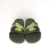 Givenchy Camo Pool Slides Green Rubber Size 39 Flat Sandals - Celebrity Owned