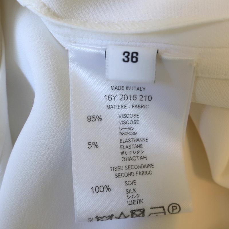Givenchy Cape Sleeve Dress White Stretch Crepe Size 36 - Celebrity Owned