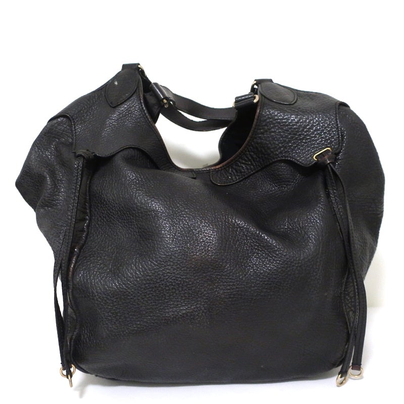Givenchy Extra Large Hobo Black Grained Leather Shoulder Bag - Celebrity Owned