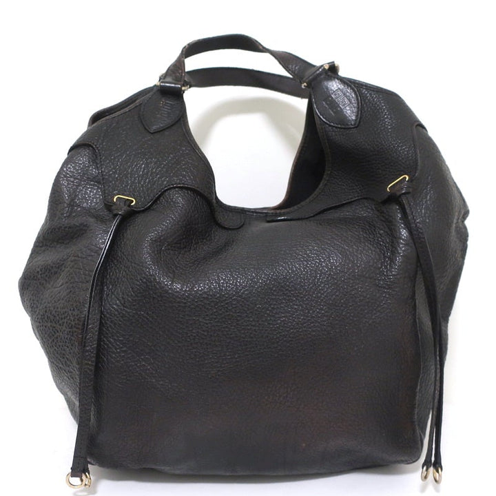 Givenchy Extra Large Hobo Black Grained Leather Shoulder Bag - Celebrity Owned
