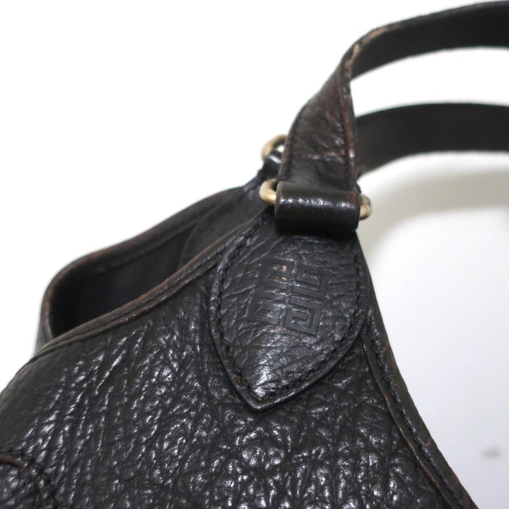 Givenchy Extra Large Hobo Black Grained Leather Shoulder Bag - Celebrity Owned