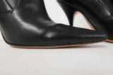 Givenchy Infinity Ankle Boots Black Layered Leather Size 37 Pointed Toe Booties - Celebrity Owned