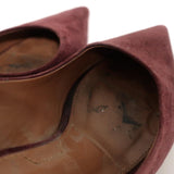 Givenchy Pointed Toe Pumps Burgundy Suede Size 37 - Celebrity Owned