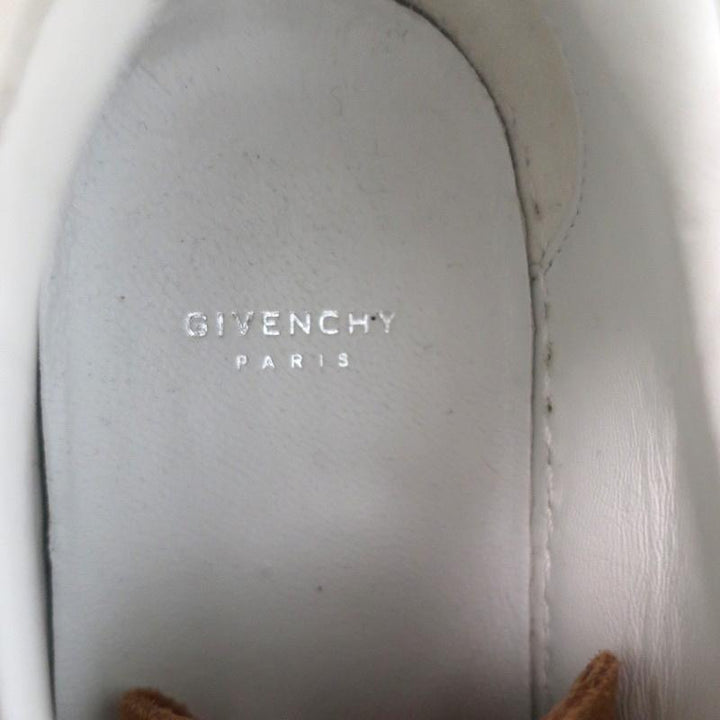 Givenchy Urban Knots Low Top Sneakers Brown Suede &amp; White Leather Size 37.5 - Celebrity Owned