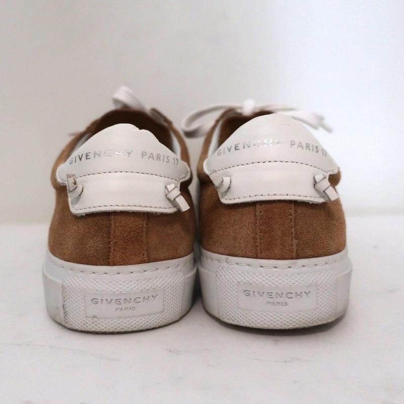 Givenchy Urban Knots Low Top Sneakers Brown Suede &amp; White Leather Size 37.5 - Celebrity Owned