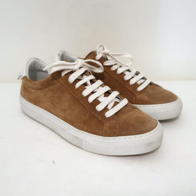 Givenchy Urban Knots Low Top Sneakers Brown Suede & White Leather Size 37.5 - Celebrity Owned