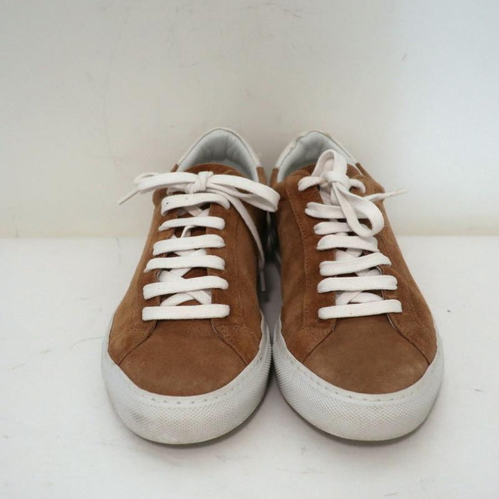 Givenchy Urban Knots Low Top Sneakers Brown Suede &amp; White Leather Size 37.5 - Celebrity Owned