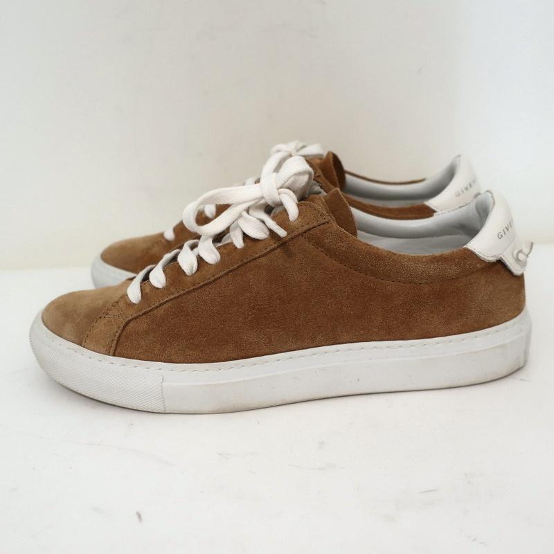 Givenchy Urban Knots Low Top Sneakers Brown Suede &amp; White Leather Size 37.5 - Celebrity Owned
