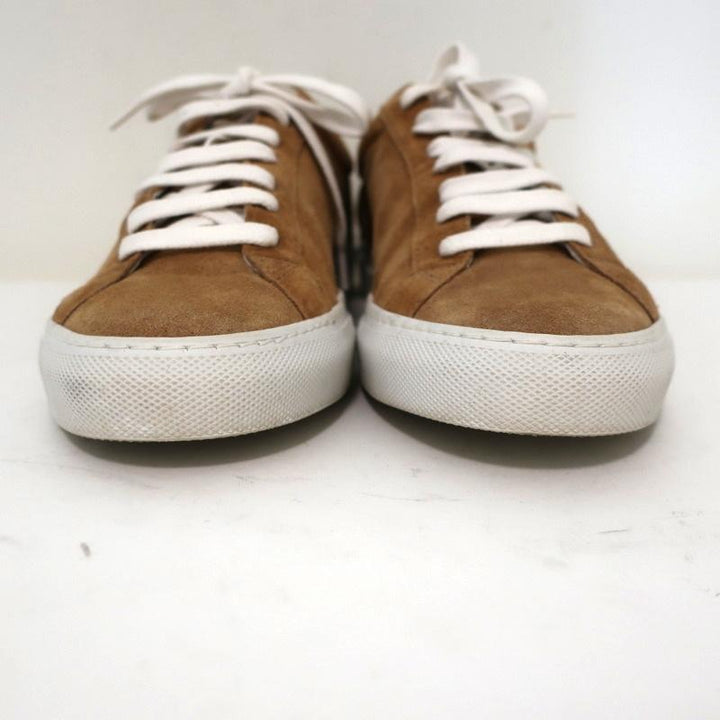 Givenchy Urban Knots Low Top Sneakers Brown Suede &amp; White Leather Size 37.5 - Celebrity Owned