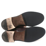 Givenchy Zipper-Trim Riding Boots Brown Nubuck Size 41 Flat Knee High Boots - Celebrity Owned