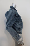 & Other Stories Puff Shoulder Denim Jacket Acid Wash Blue Size 0 Jean Jacket - Celebrity Owned