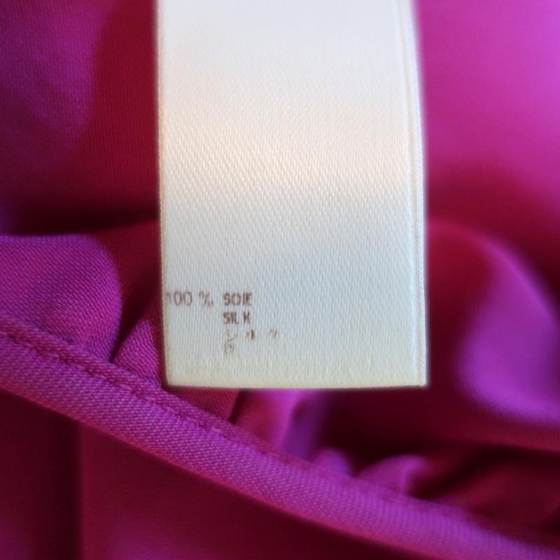 Louis Vuitton Halter Jumpsuit Fuchsia Silk Size 36 Open Back Wide