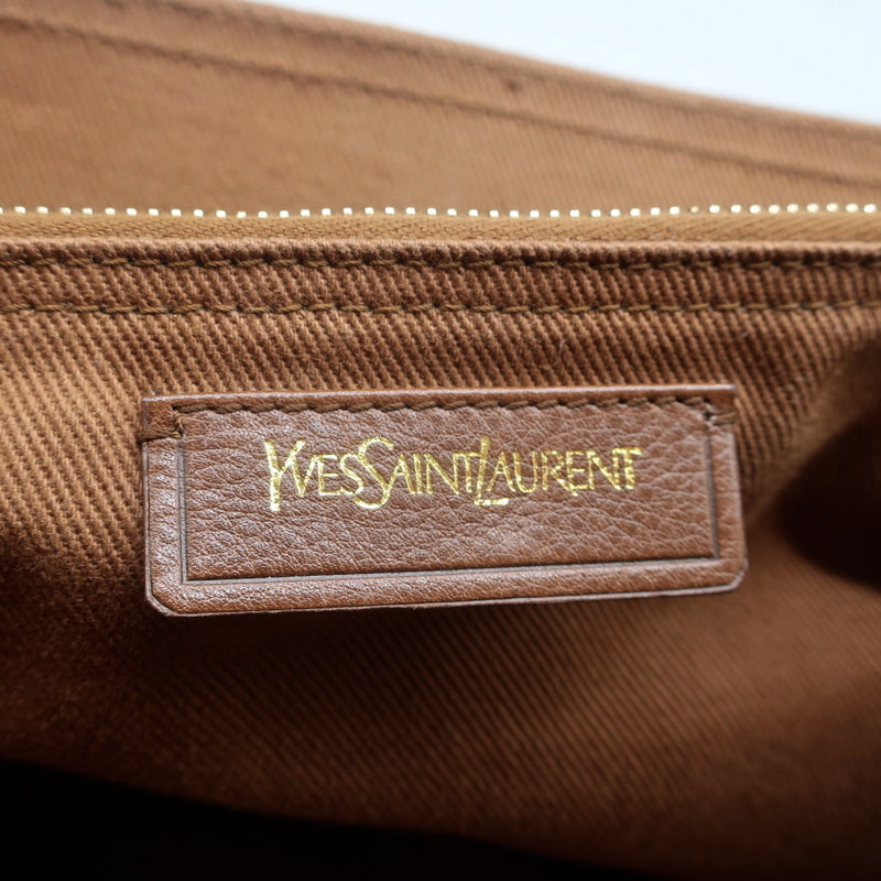 Yves Saint Laurent Muse Two Messenger Bag Brown Leather Medium Shoulde –  Celebrity Owned