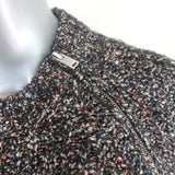 Isabel Marant Etoile Sweater Happy Black Speckled Knit Size 40 Zip Pullover