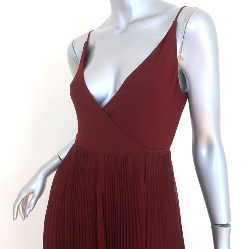 Wilfred Aritzia Beaune Pleated Midi Wrap Dress Merlot Size Extra Extra – Celebrity Owned Wilfred Aritzia Beaune Pleated Midi Wrap Dress Merlot Size Extra Extra – Celebrity Owned