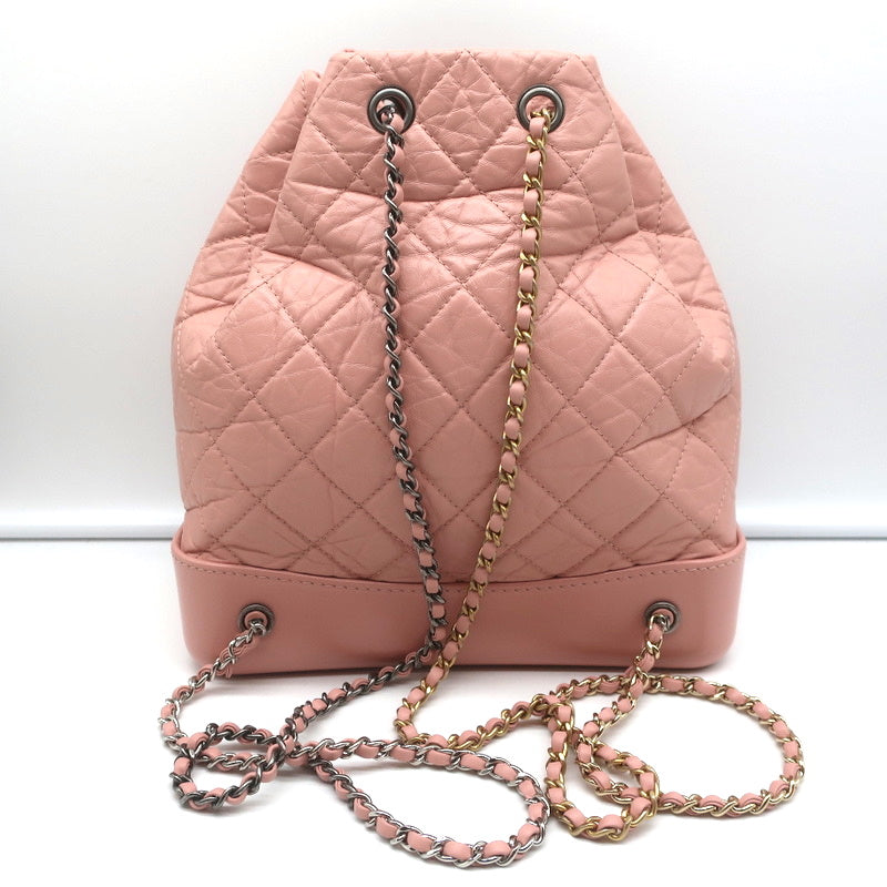 chanel pink backpack