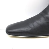 Proenza Schouler Square Toe Chelsea Boots Black Leather Size 41 Kitten Heel