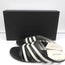 Marsell Strappy Slide Sandals Zeppella Black & White Leather Size 37.5