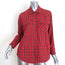 XIRENA Shirt Sierra Red Plaid Flannel Size Extra Small Long Sleeve Top