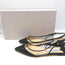 Jimmy Choo Erin Slingback Flats Black Leather and Clear PVC Size 37.5 NEW