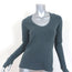 Inhabit Cashmere Sweater Teal Size Petite Thumbhole Pullover