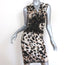 Robert Rodriguez Twist-Front Dress Leopard Print Stretch Jersey Size Extra Small