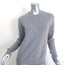 Derek Lam 10 Crosby Lurex Stripe Sweater Light Gray Wool-Blend Size Extra Small
