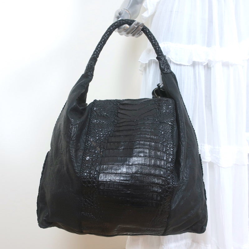HOBO Brand Dark Taupe Gray Grey Leather Handbag Shoulder Bag Purse  Pocketbook